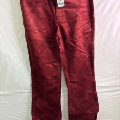 Emerge Womens Size 14 Bootcut Cord Pants Red BNWT