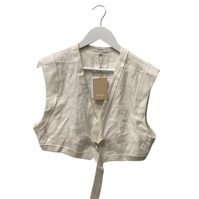 Oroton Womens  Size 14 Cream Vest