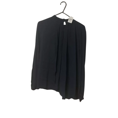 Womens Basque Size 10 Long Sleeve Top Navy Blue 