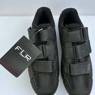 Black FLR Cycling Shoes - Size 8