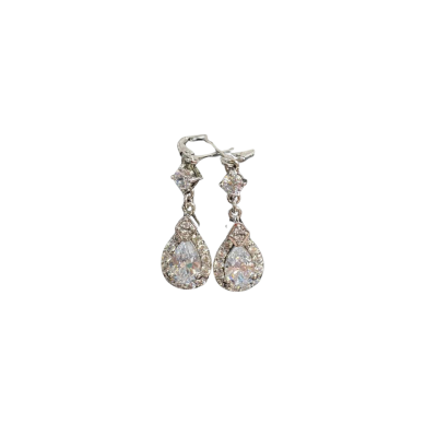  Womens Earrings Sterling Silver Cubic Zirconia