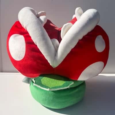Super Mario Club Mocchi-Mocchi Piranha Plant Plush Toy 32cm Nintendo TOMY