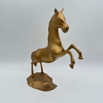 Vintage Brass Horse Figure