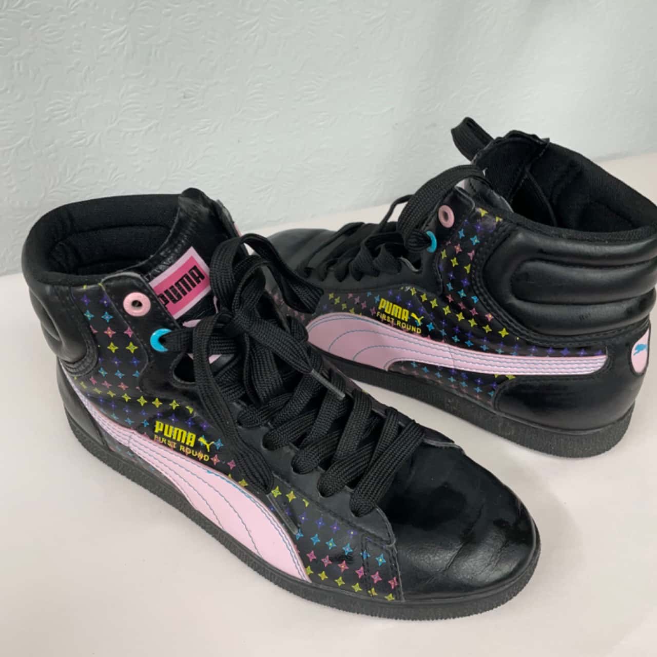 Puma Womens Size 5UK 6US Black / Other / Pink