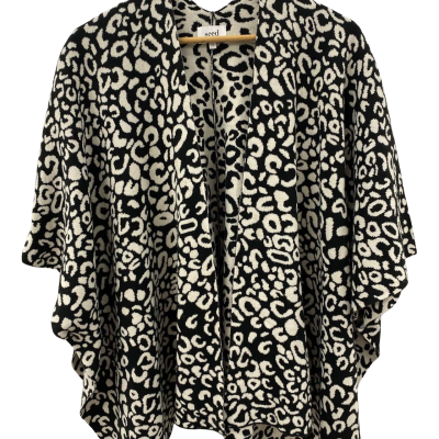 Seed Heritage Womens  Size One Size Cardigan / Longline Cardigan Animal print / Black  / White 