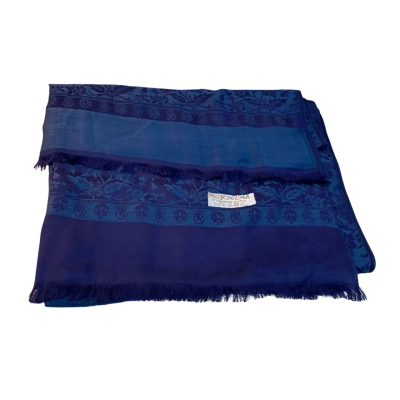 Pashmina  women’s Scarf   Size L Navy Blue 