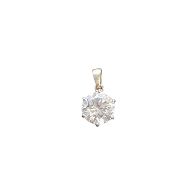  Womens Silver Zirconia Pendant