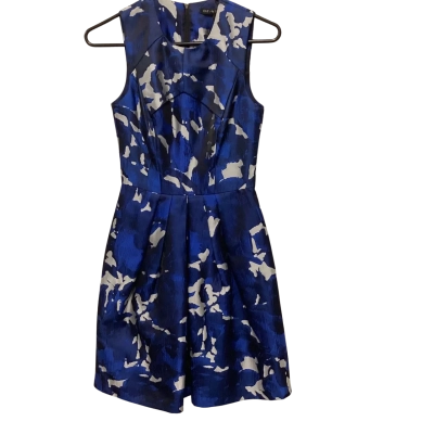 Cue Womens  Size 6 Cocktail Dress Navy Blue 