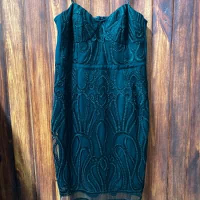 City Chic  Size XL Cocktail Dress Emerald Green 
