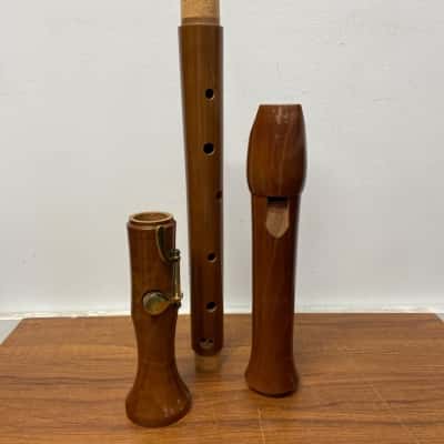 Beautiful Roessler wooden recorder with carry case 