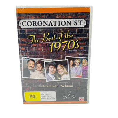 BNWT 7 Disc DVD Set Coronation Street the Best of The 70s   SEALED