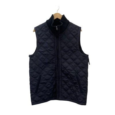 David Jones Mens  Size L Vest Black  Quilted