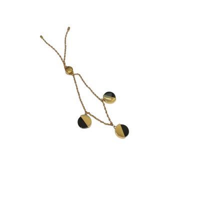 Calvin Klein Womens Bracelet Black  / Rose Gold tones