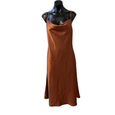 White Fox Womens  Size M Cocktail Dress Brown 