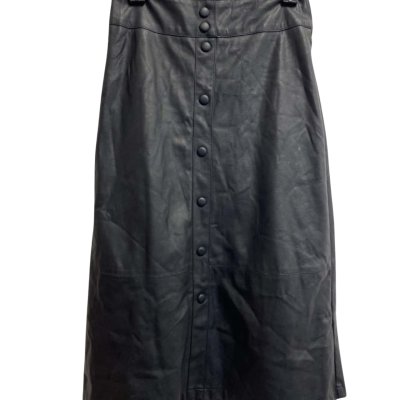 Forever New Womens Size 4 A-Line Button Down Skirt Black