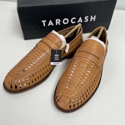 Tarocash Tan Jayden Slip On Shoes Size 7 
