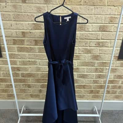 Forever New Womens navy midi dress  Size 8 