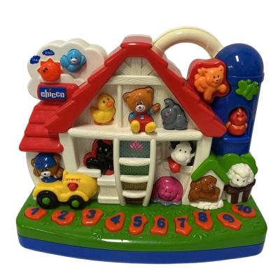 Chicco Interactive Bilingual Farm Music Lights Animal Sounds Counting Learning