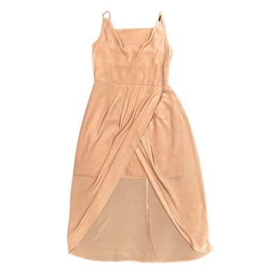 BNWT Dotti Size 8 High-Low, Shoulder-Straps, Asymmetrical Nude/Rose-Gold Dress