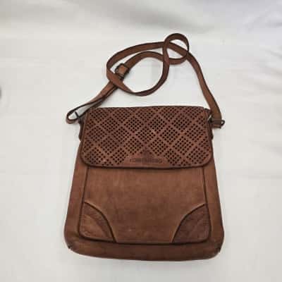  Unisex Brown Kompanero Crossbody Bag/Satchel