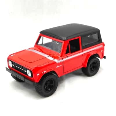 Jada 1:24 Scale 1973 Ford Bronco In Excellent Condition - Doors & Bonnet Open  (brica shelf)