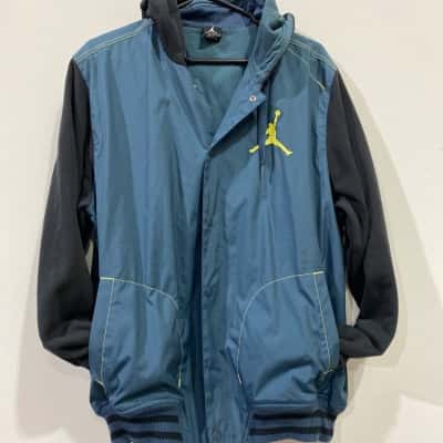  Mens  Size L Hood Jacket Blue 