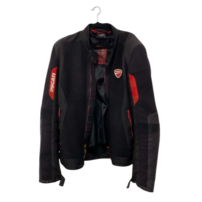 Ducati Mens Motorcycle Jacket Size XXL Black  / Red 