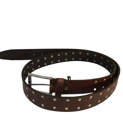  Mens  Massimo Brown Patterned Belt Size L?