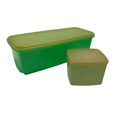 Tupperware Vintage 1 x Celery/ Vegetable Crisper/ Keeper and 1 x 12cm Square Storage Container