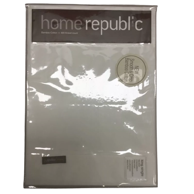 Home Republic White King Single Bamboo Cotton Sheet Set - BNWT - RRP$209.99