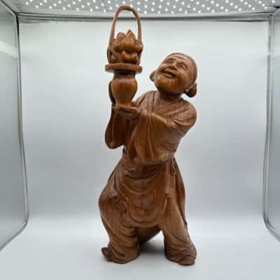 Asian Hand carved Wooden Statue