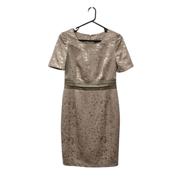 Diana Ferrari Womens   Cocktail /Party / Short Sleeve Dress,  Champagne Size 12