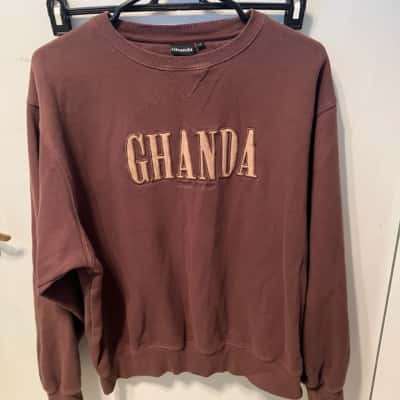 Ghanda Womens  Size 10 Pullover Brown 