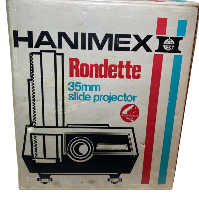 Hanimex Rondette IQ 35mm Slide Projector Boxed 1200 In Original Box