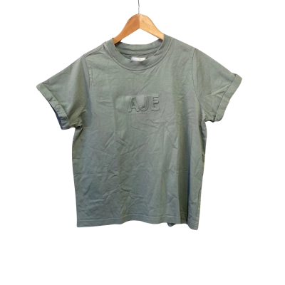 AJE Womens  Size XXS Short Sleeve Top Green 