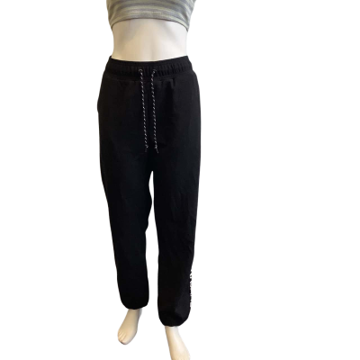 BNWT Lorna Jane Women's Size L Retro Tracksuit Pant Black  