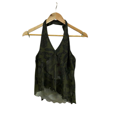 Women’s Size L Primark x Rita Ora Sheer Halter Neck Top 