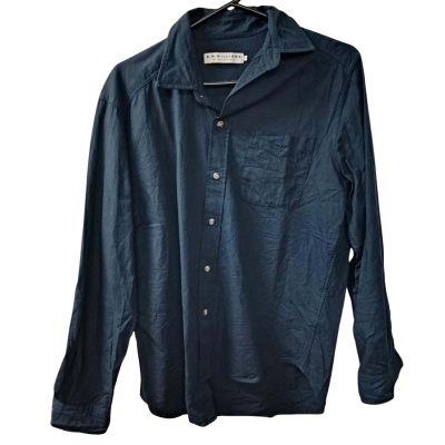 R.M.Williams Men's  Size S Long Sleeve Shirt Navy Blue 