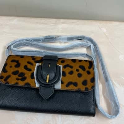 Fossil Womens Shoulder Bag Animal print / Black  