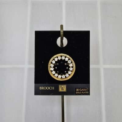 Vintage 18 Carat Gold Plated Brooch 