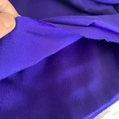 Thin Royal Purple Crepe Fabric 120 x 200 cm 