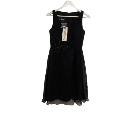 Alex Perry Women’s A-Line V-Neck Size 8 Brand New With Tags Floral Dress / Sleeveless Dress  Black  / Floral 