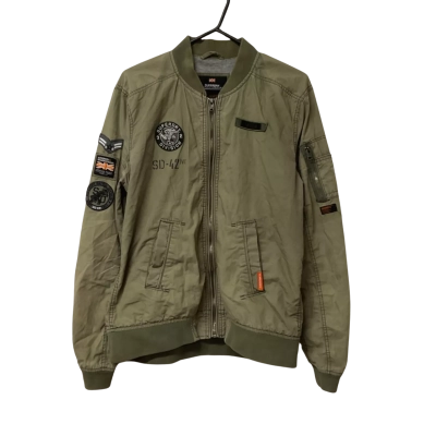 Superdry Mens  Size L  Green  Bomber Jacket