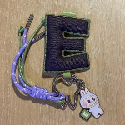 ‘E’ Pin For Love Pop Mart Labubu Key Chain