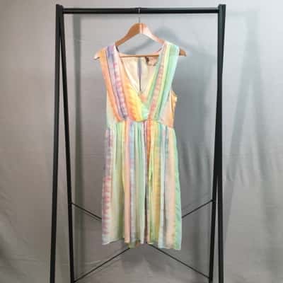 Fleur Wood Womens Size 3 Northen Lights Sleeveless Dress, RRP $795