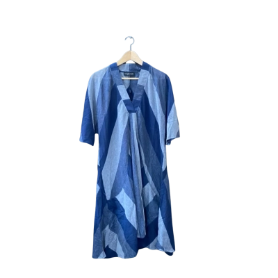 Morgan Marks  Size L Casual Dress Blue/Multicoloured/Pattern/Striped BNWT