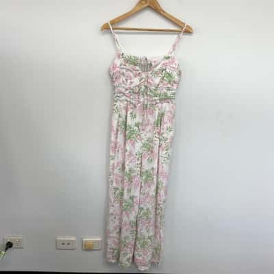 Dotti White FLoral Jumpsuit 