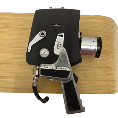Vintage Bell and Howell 8 mm movie camera. Untested.