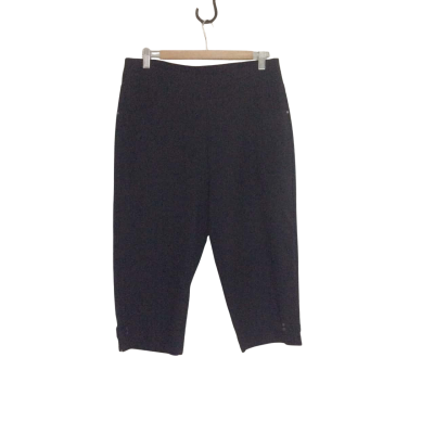 Taking Shape Womens  Size 12 Capris Pants Black  