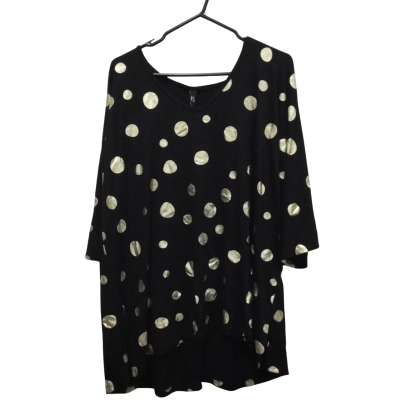 Taking Shape Womens Size L Black/Gold Kasbah Top RRP: $109.95